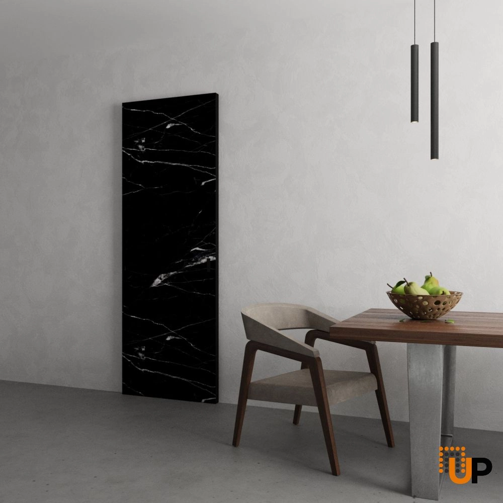 Flush interior hidden barn door | Planum 0010 Black | 18 x 84 inch photo#4