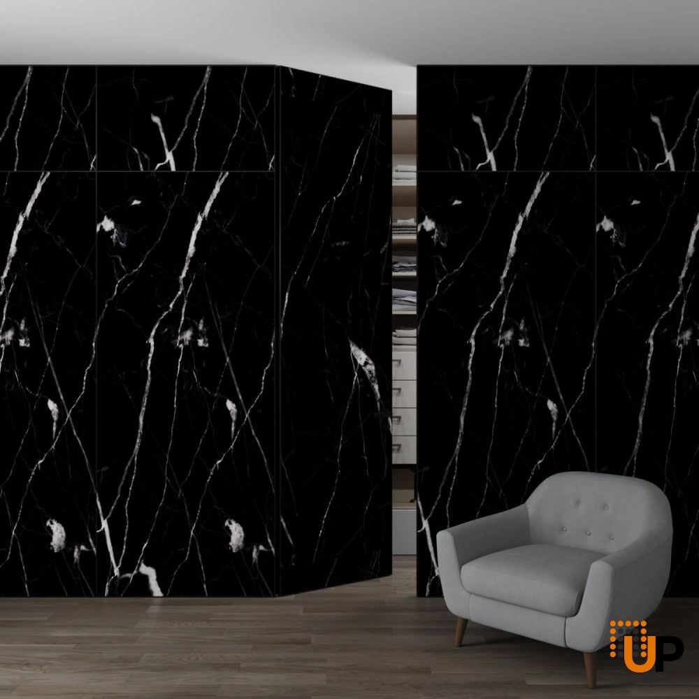 Wall Wood Panel Decorative Nero Marquina photo#1