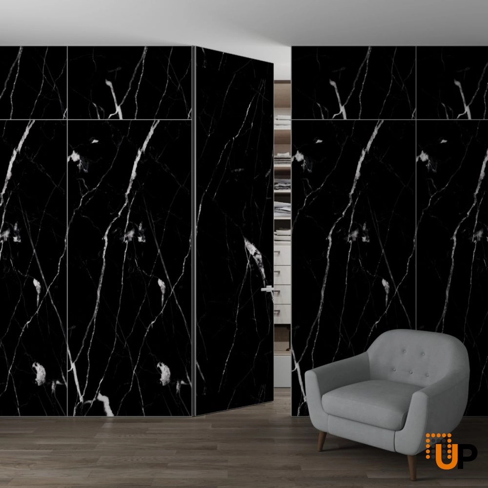 Wall Wood Panel Decorative Nero Marquina photo#2