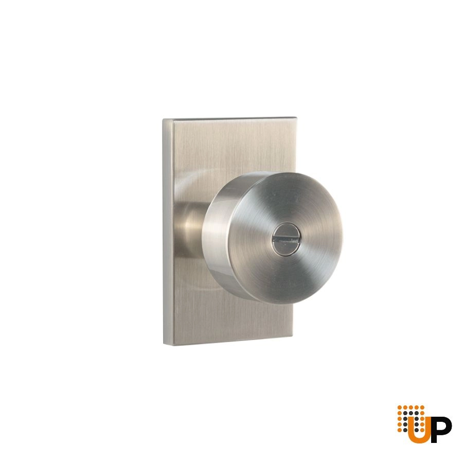 MILAN Classic Design Round Handle-Satin Nickel-Privacy (bathroom-bedroom lock) photo#3