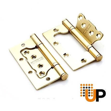 Non-mortised Hinges for Door 2 PCS Gold photo#1