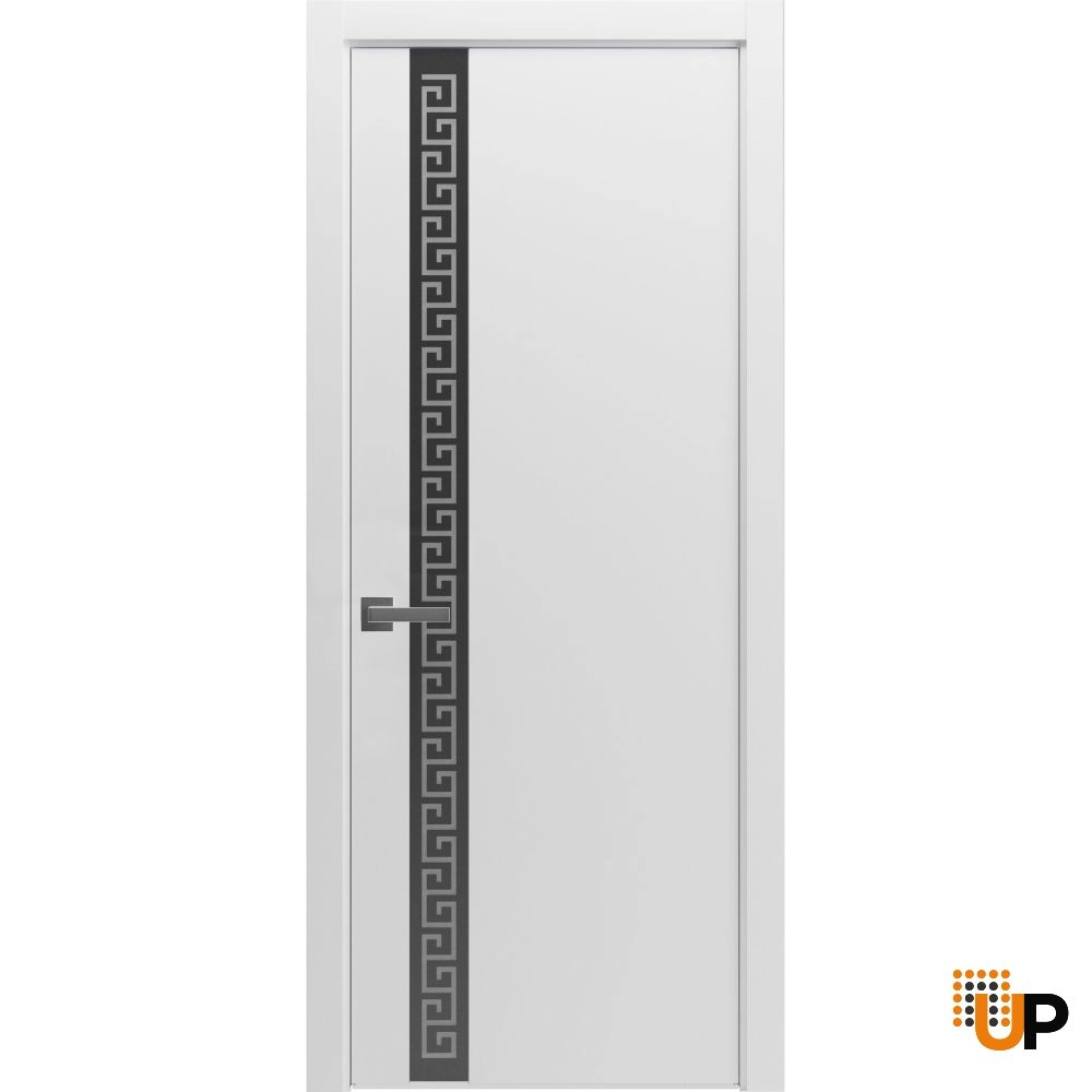 Single solid wood with honeycomb flush interior door slab | Planum 0333 White | 18 x 80 photo#1
