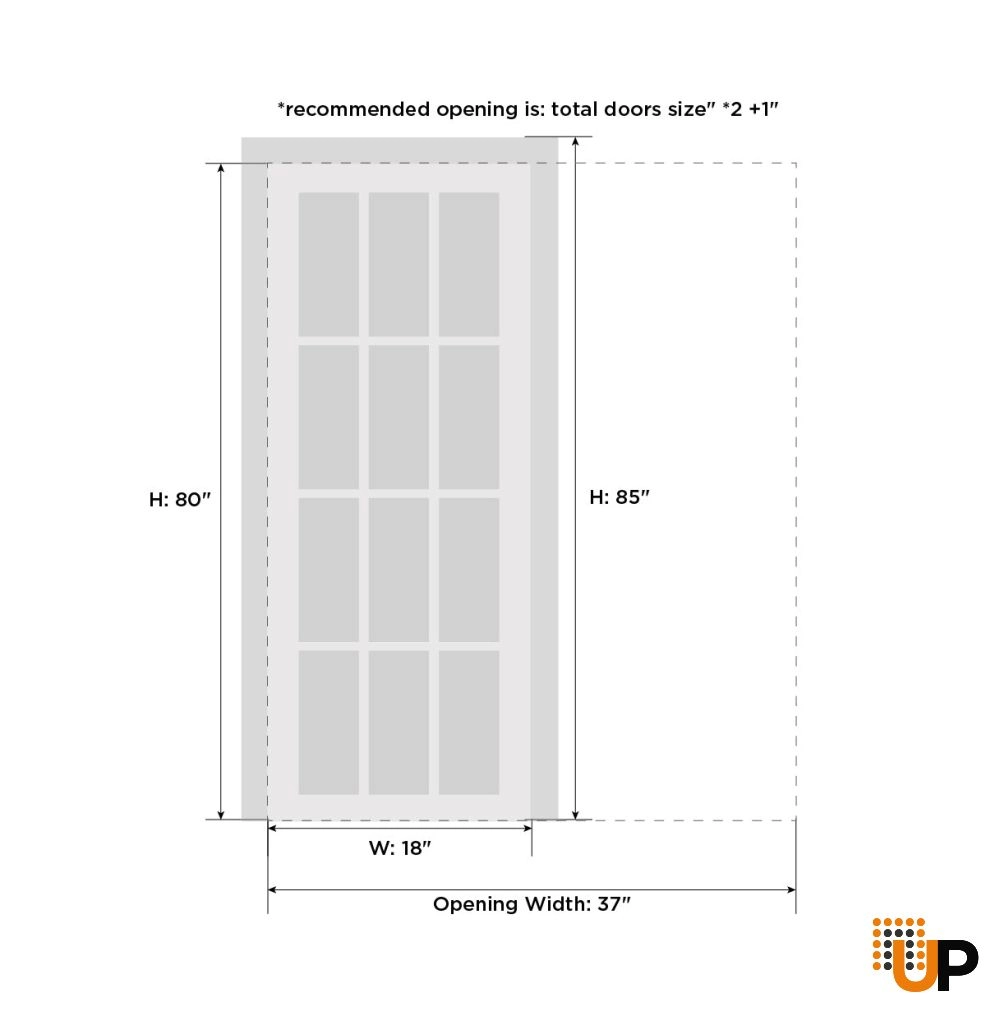 Single solid core sliding interior pocket door | Ego 5014  EGO Marble Oak | 18 x 80 photo#6