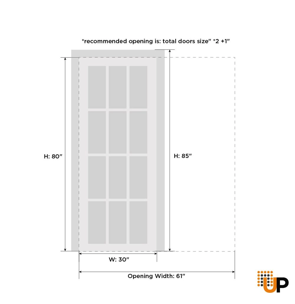 Single solid core sliding interior pocket door | Lucia 31 White | 30 x 80 photo#2