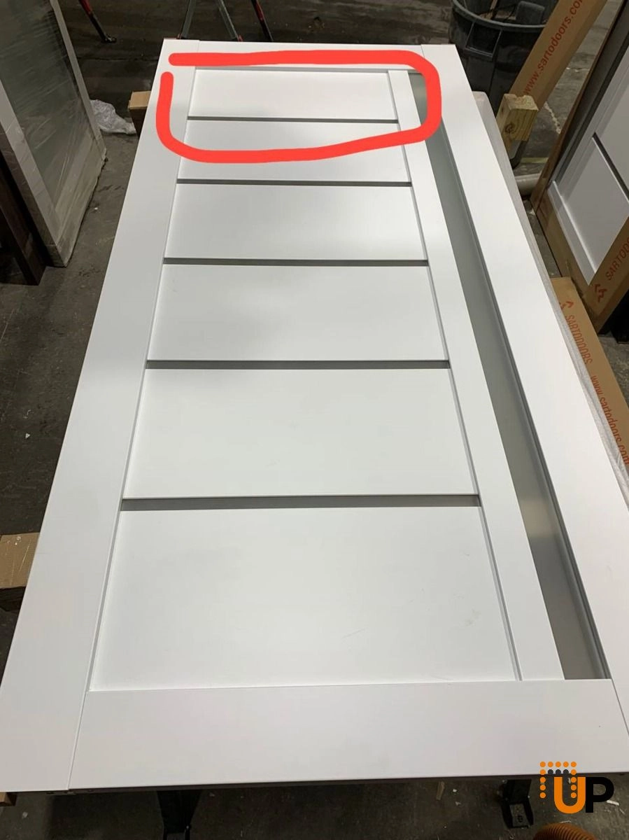 Quadro 4088 interior door slab 32x80 white Photo #1