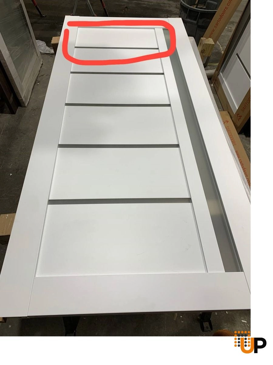 Quadro 4088 interior door slab 32x80 white Photo #3
