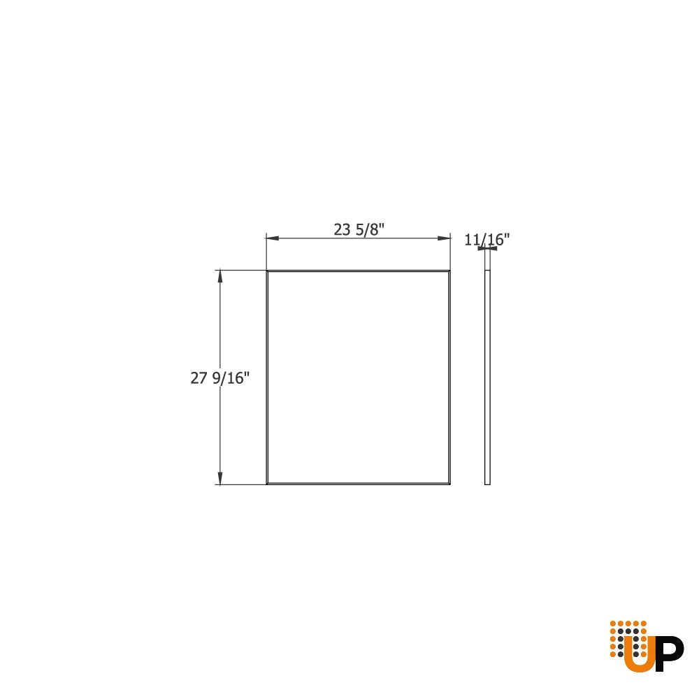 Mirror For Bath Vanity Simple Collection - 24" photo#2