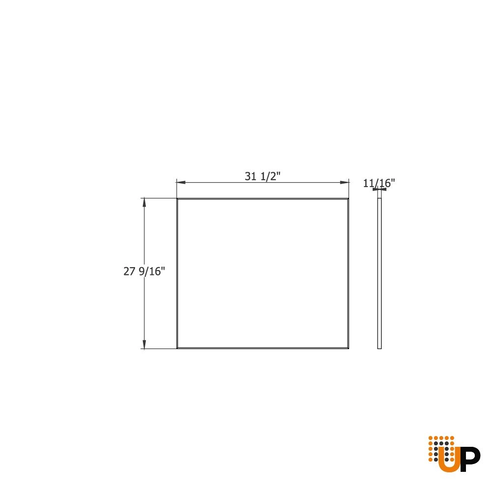 Mirror For Bath Vanity Simple Collection - 32" photo#2
