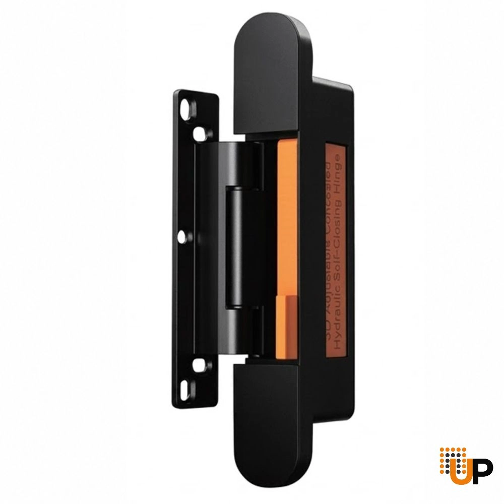 Hydraulic Self Close Concealed Door Hinge, Black photo#4