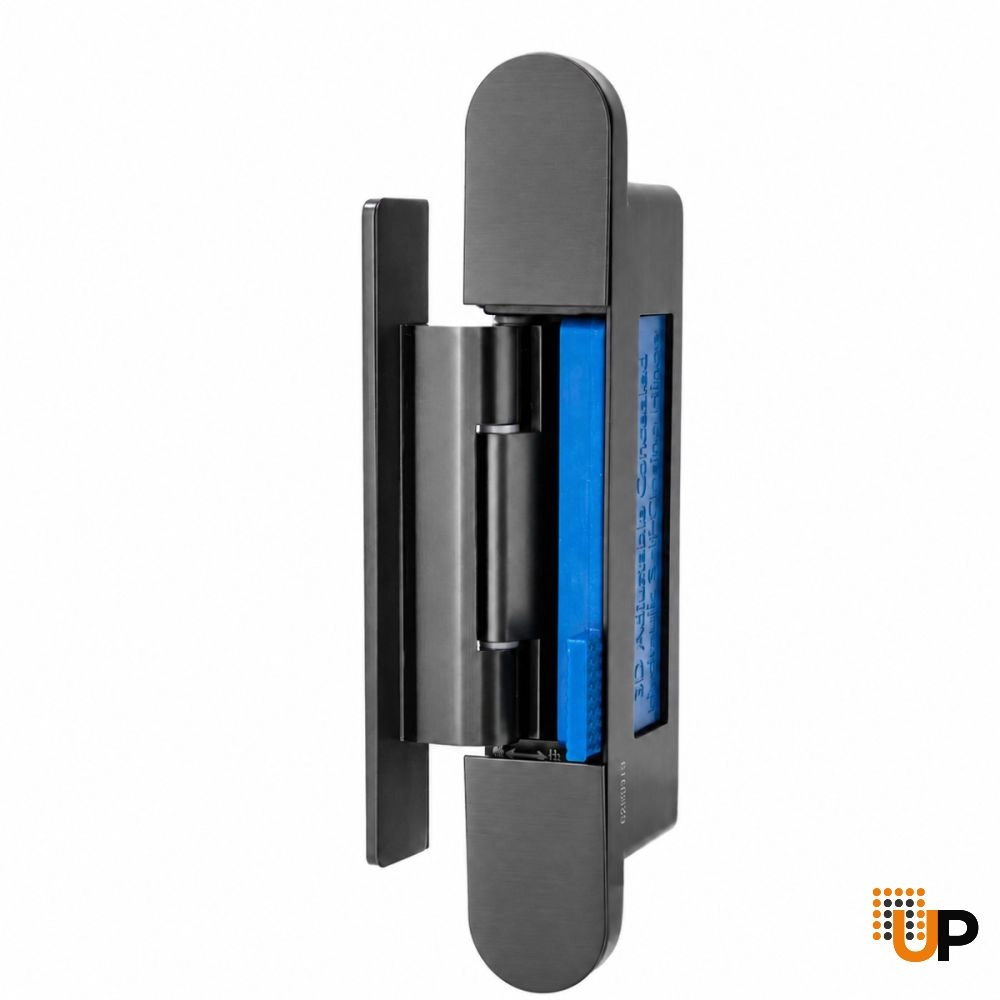 Hydraulic Self Close Concealed Door Hinge, Satin Chrome (Silver) photo#1
