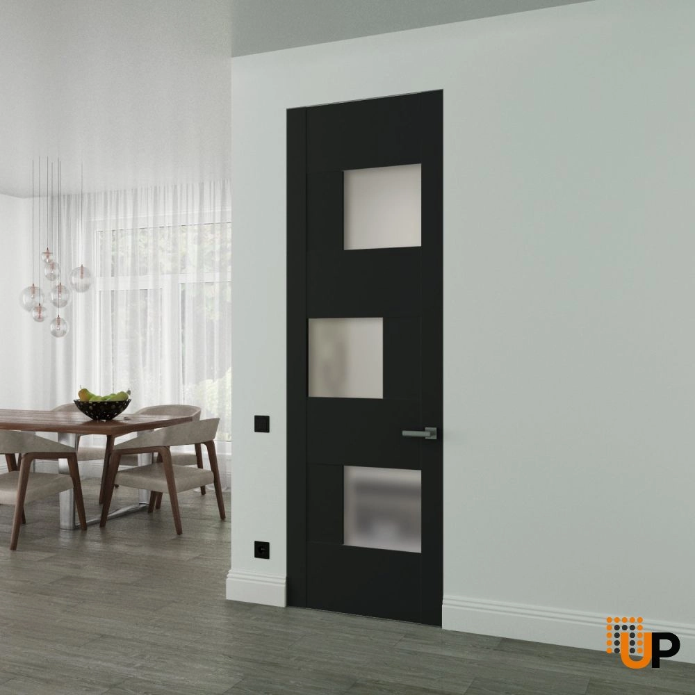Sete 6933 interior frameless doors 18x80 black Photo #2
