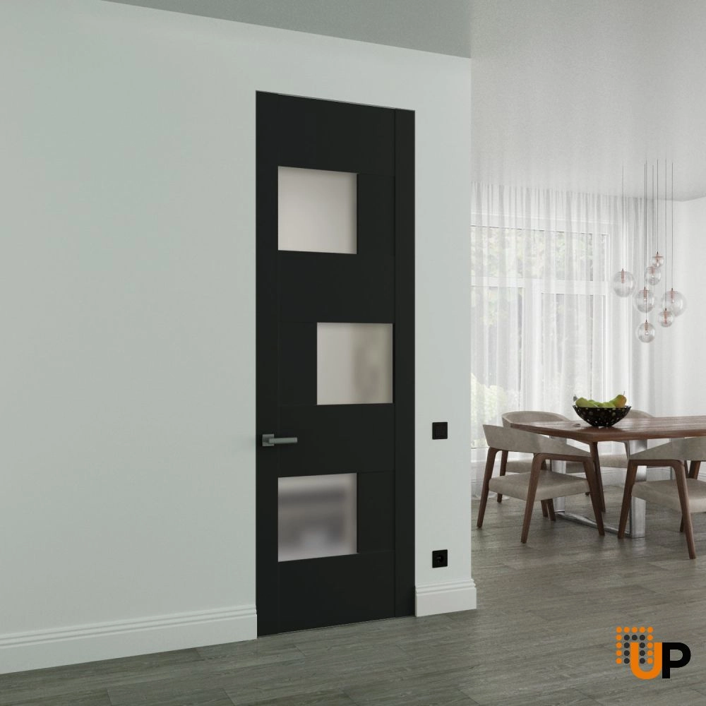 Sete 6933 interior frameless doors 18x80 black Photo #2