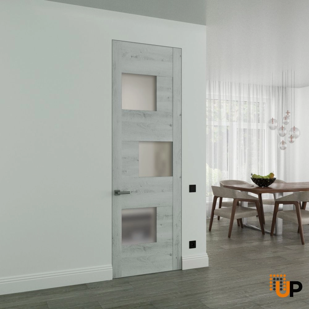 Sete 6933 interior frameless doors 18x80 white Photo #2