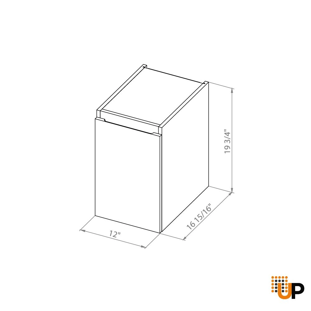 Side Vanity Cabinet WAVE Collection Teak Natural Color" photo#7