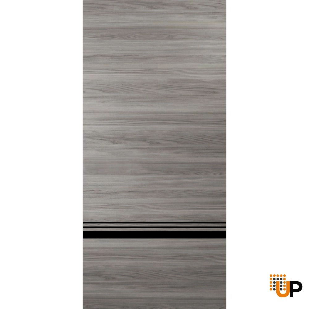 Single solid wood with honeycomb modern interior door slab | Planum 0012 Ginger Ash | 18 x 80 photo#1