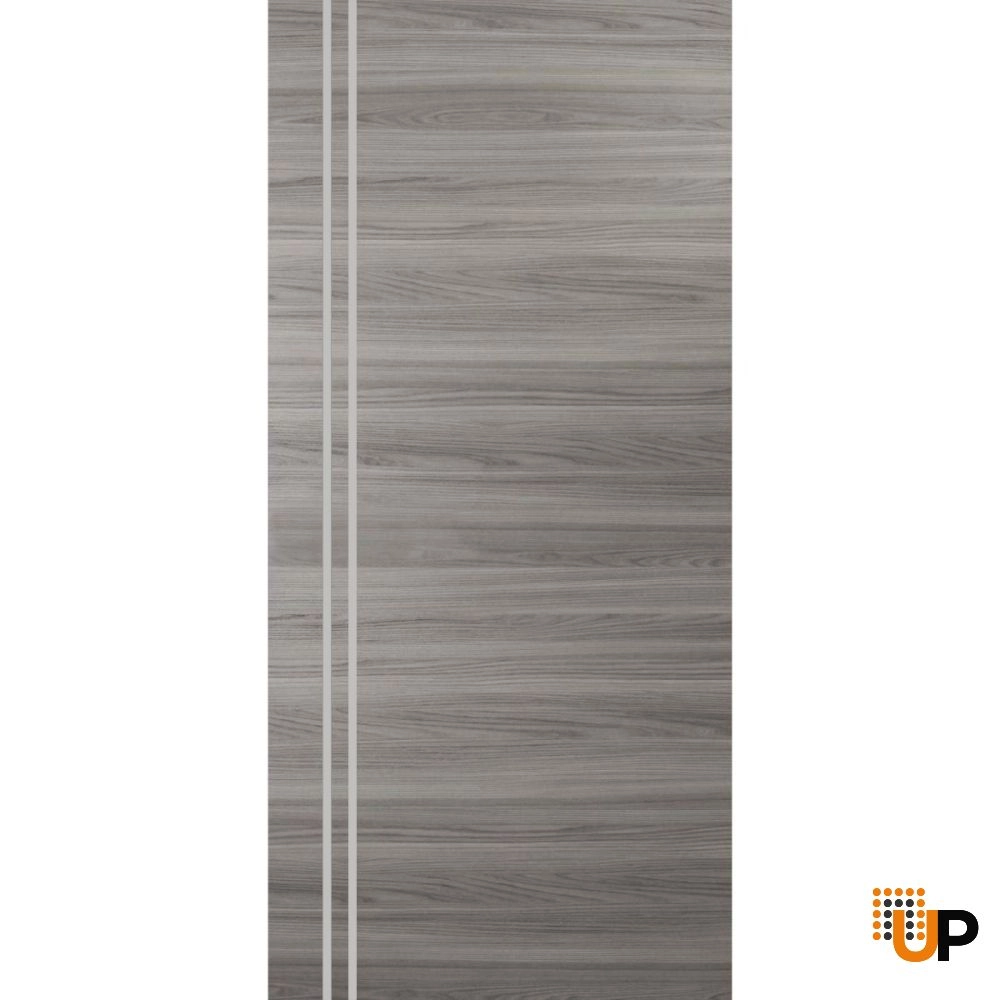 Single solid wood with honeycomb modern interior door slab | Planum 0310 Ginger Ash | 18 x 80 photo#1