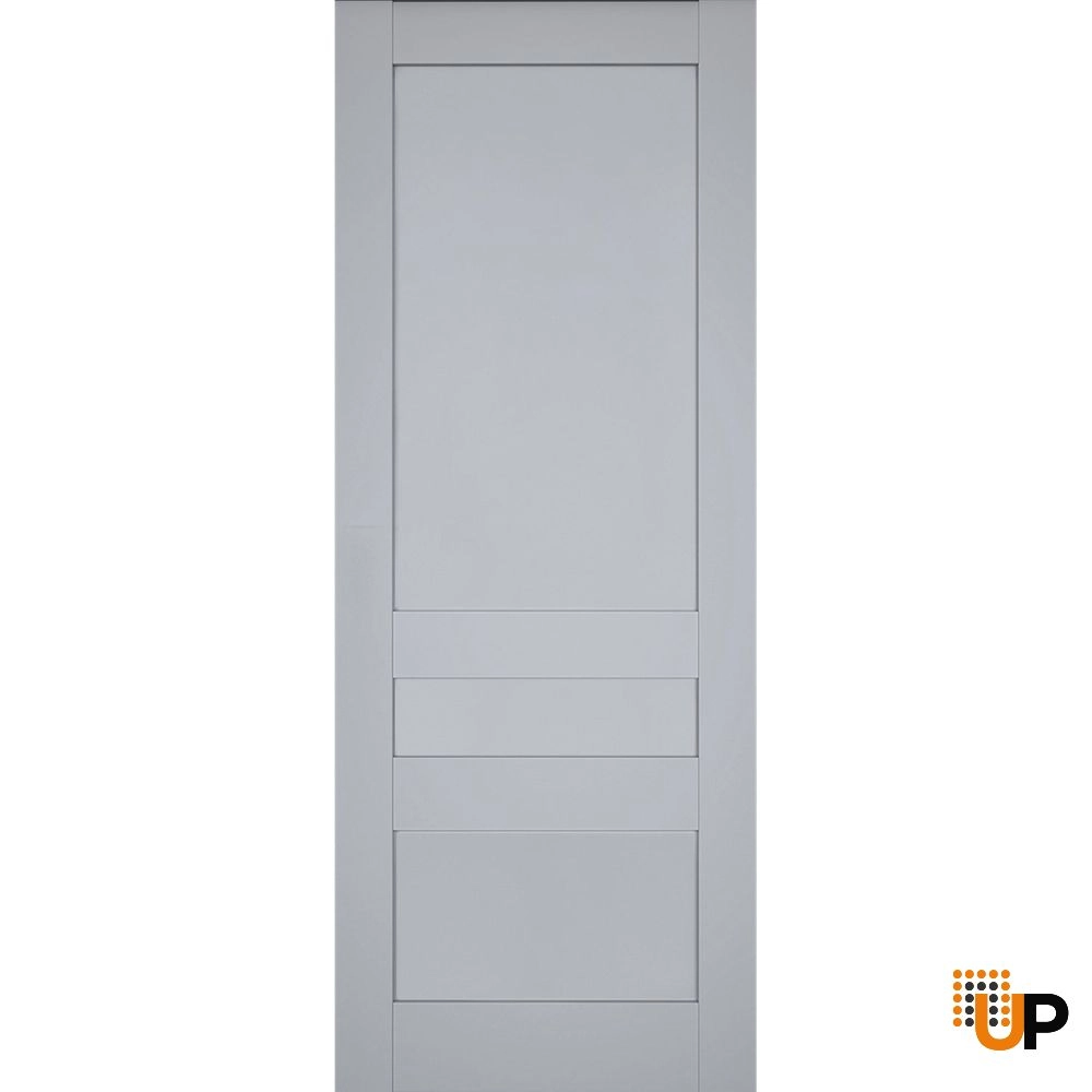 Single laminate classic interior door slab | Veregio 7411 Matte Grey | 18 x 80 photo#1