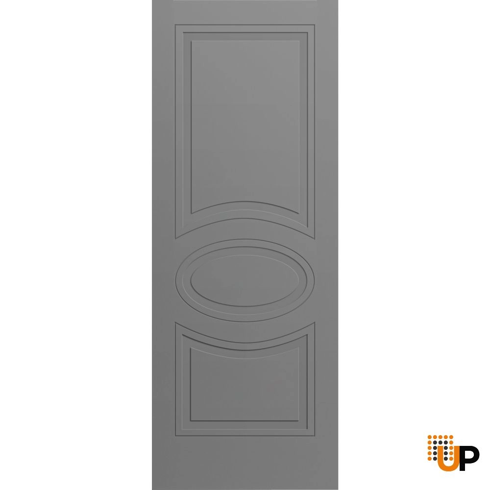 Single solid core interior door slab | Mela 7001 Painted Grey | 18 x 80 photo#1