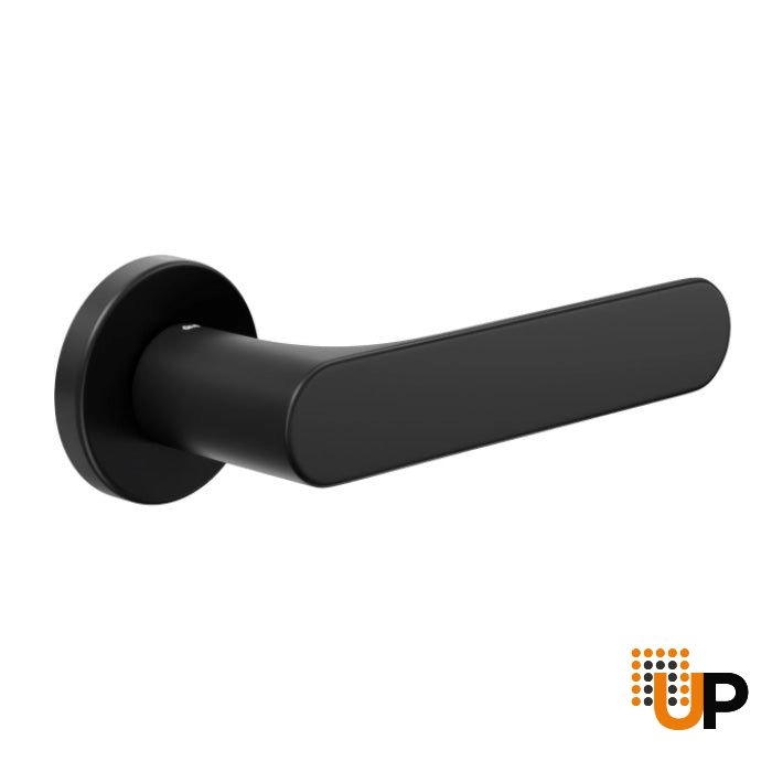 Door Euro Handle SPOT for Magnetic Lock, Black, Passage photo#1