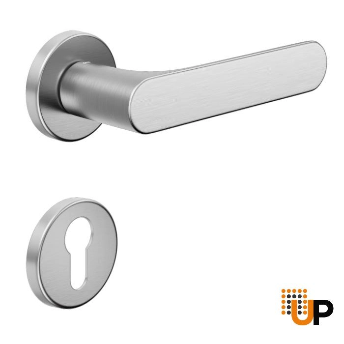 Door Euro Handle SPOT for Magnetic Lock, Satin Chrome, Privacy photo#1