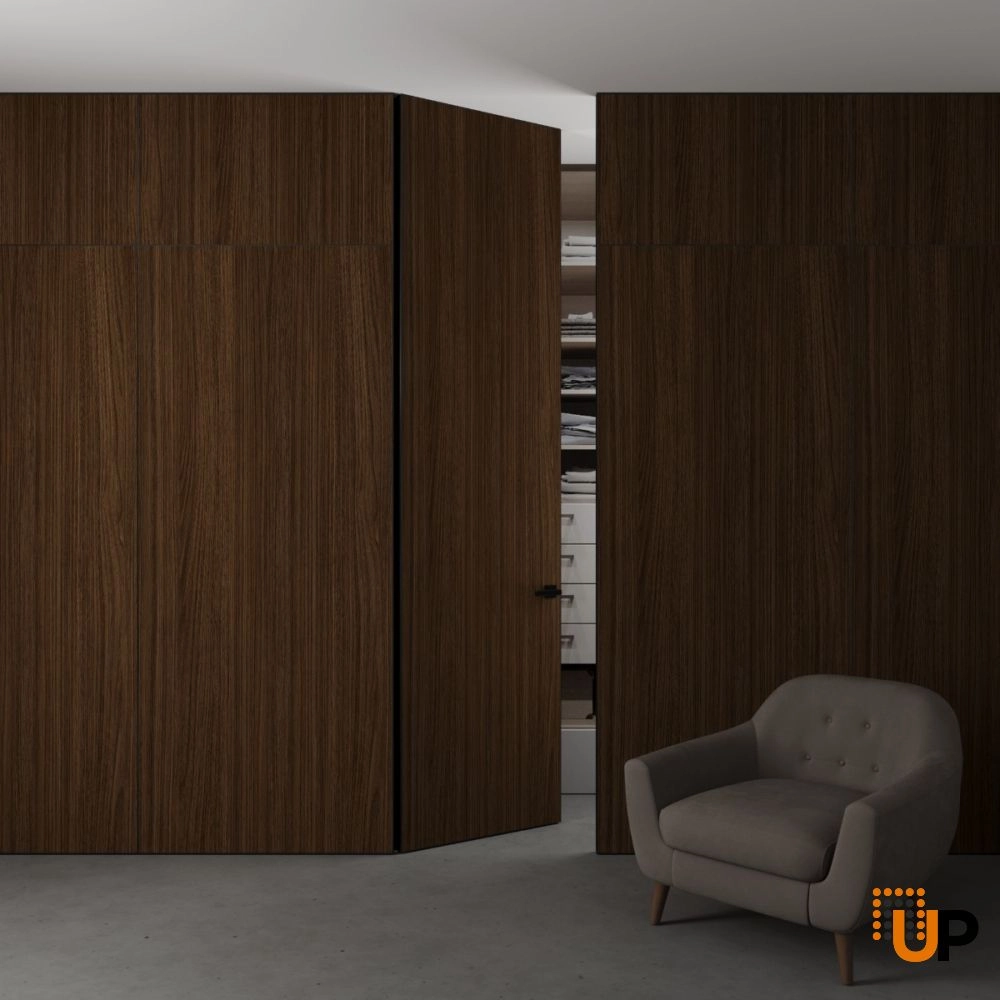 Wall Wood Panel Decorative Walnut 40"x98" photo#1