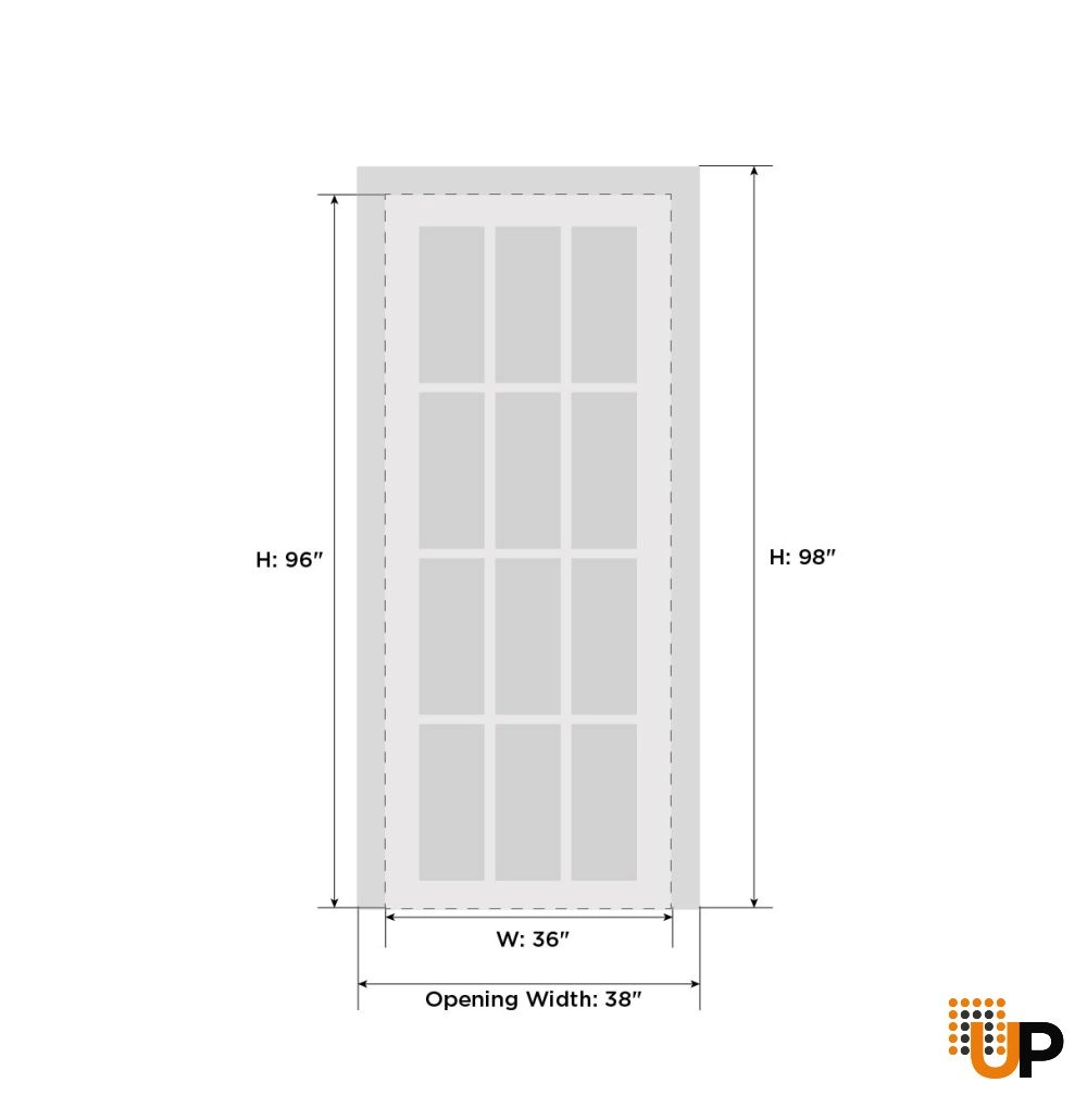 Single solid core interior swing door | Mela 7001 Painted Grey | 36 x 96 photo#5