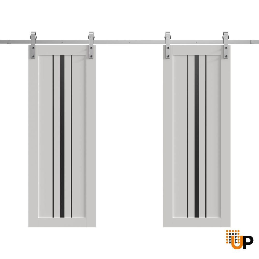 Double solid core sliding interior barn double door | Basic 4903 White | 36 x 80 photo#1