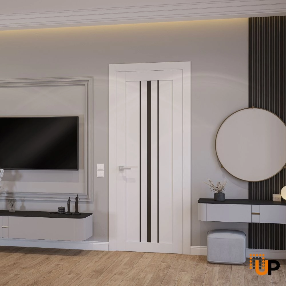 Single solid core interior swing door | Basic 4903 White | 18 x 80 photo#2