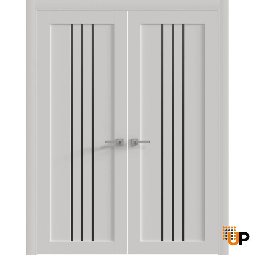 Double solid core interior swing double door | Basic 4906 White | 36 x 80 photo#1