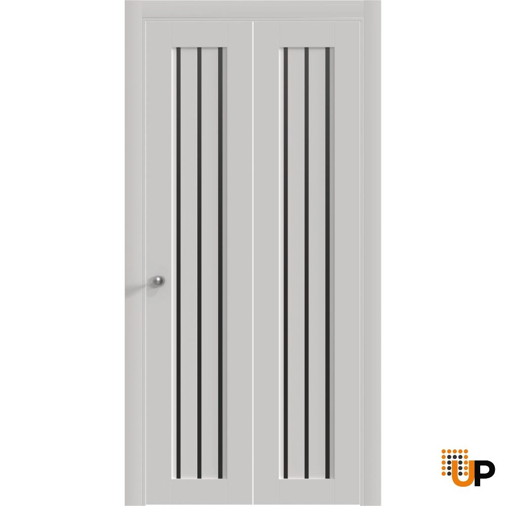 Double solid core sliding interior bi-fold door | Basic 4906 White | 36 x 80 photo#1