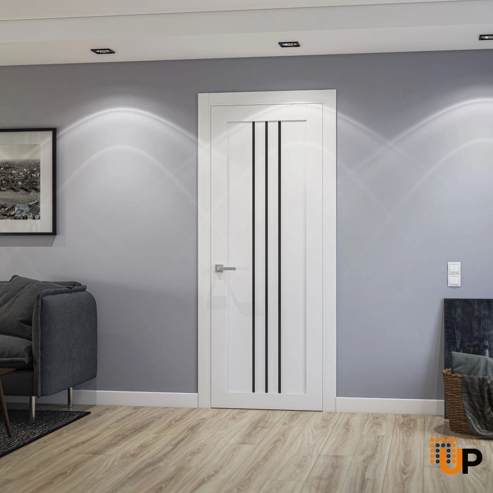 Double solid core interior swing double door | Basic 4906 White | 36 x 80 photo#2