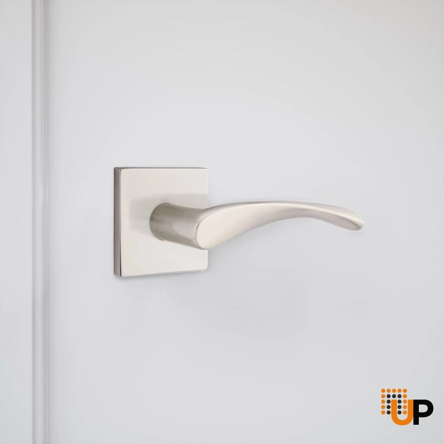 PRAHA Classic Design Handle-Satin Nickel-Passage photo#2