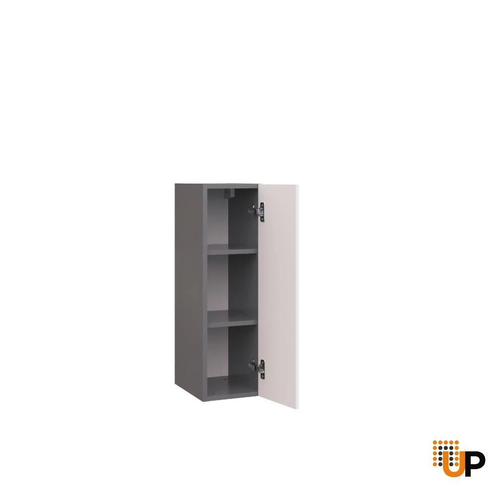 W0930 Wall Cabinet-Single Door-with White Gloss 3D door photo#2