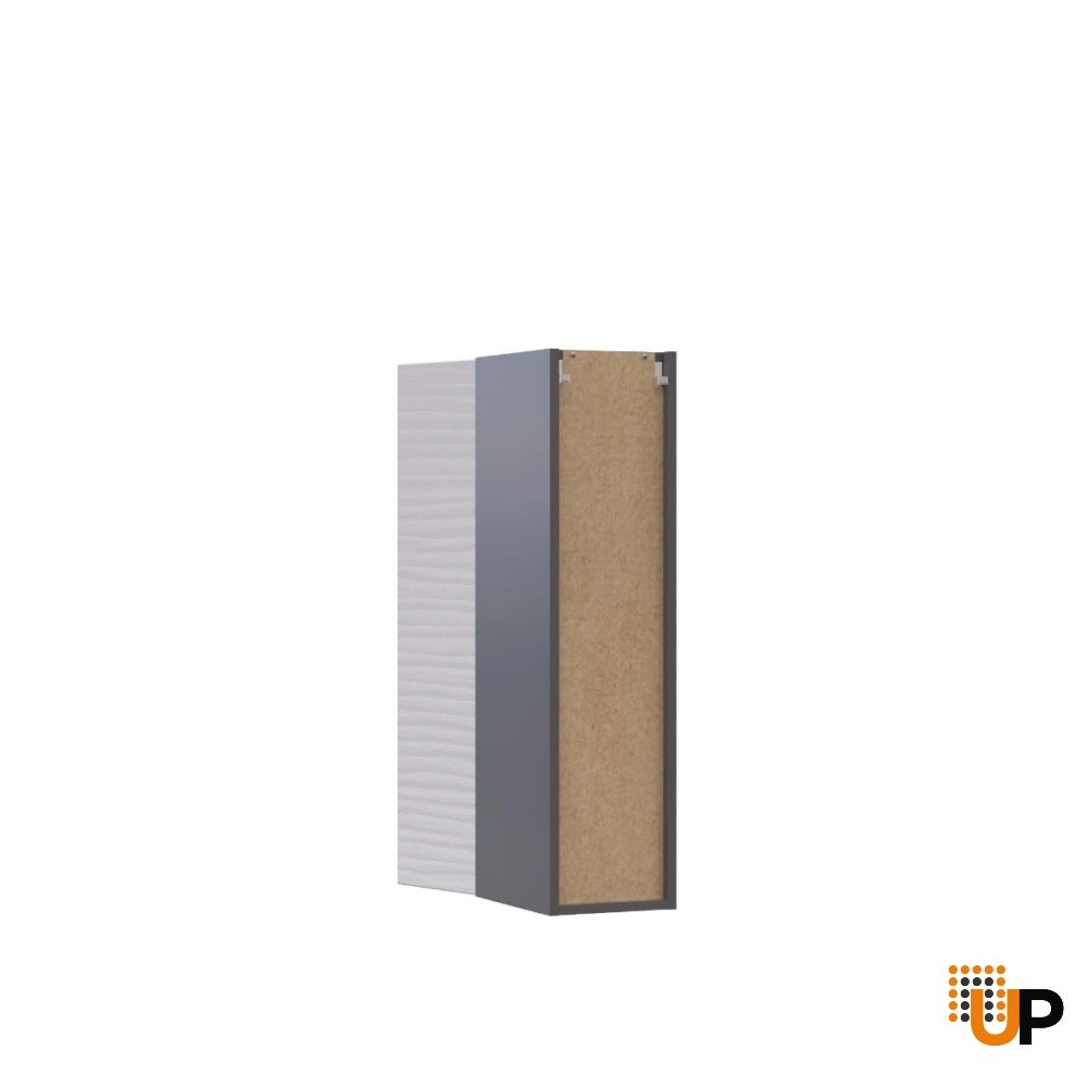 W0936 Wall Cabinet-Single Door-with White Gloss 3D door photo#3