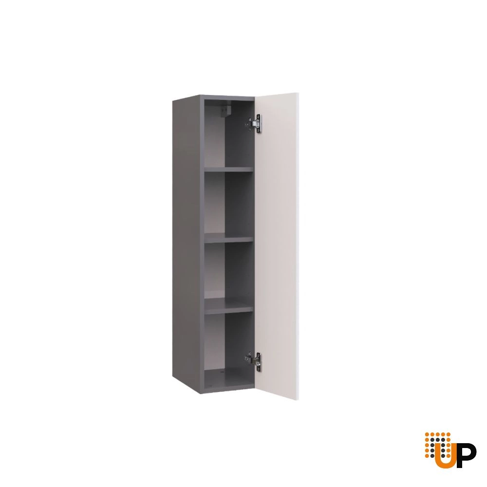 W0942 Wall Cabinet-Single Door-with White Gloss 3D door photo#2