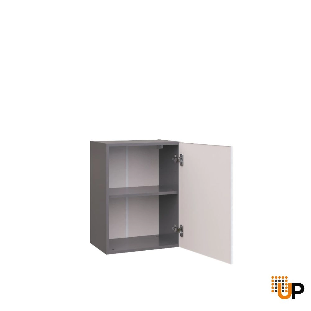 W1824 Wall Cabinet-Single Door-with White Gloss 3D door photo#2