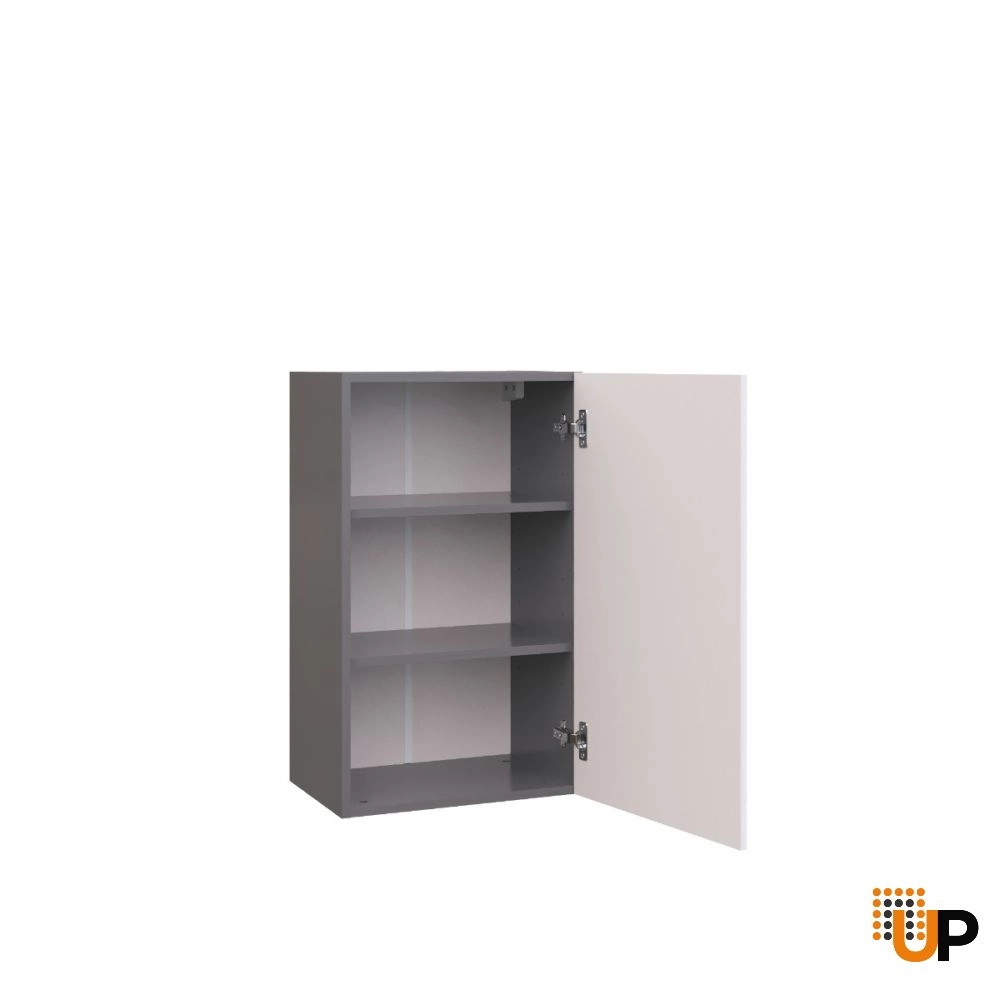 W1830 Wall Cabinet-Single Door-with White Gloss 3D door photo#2