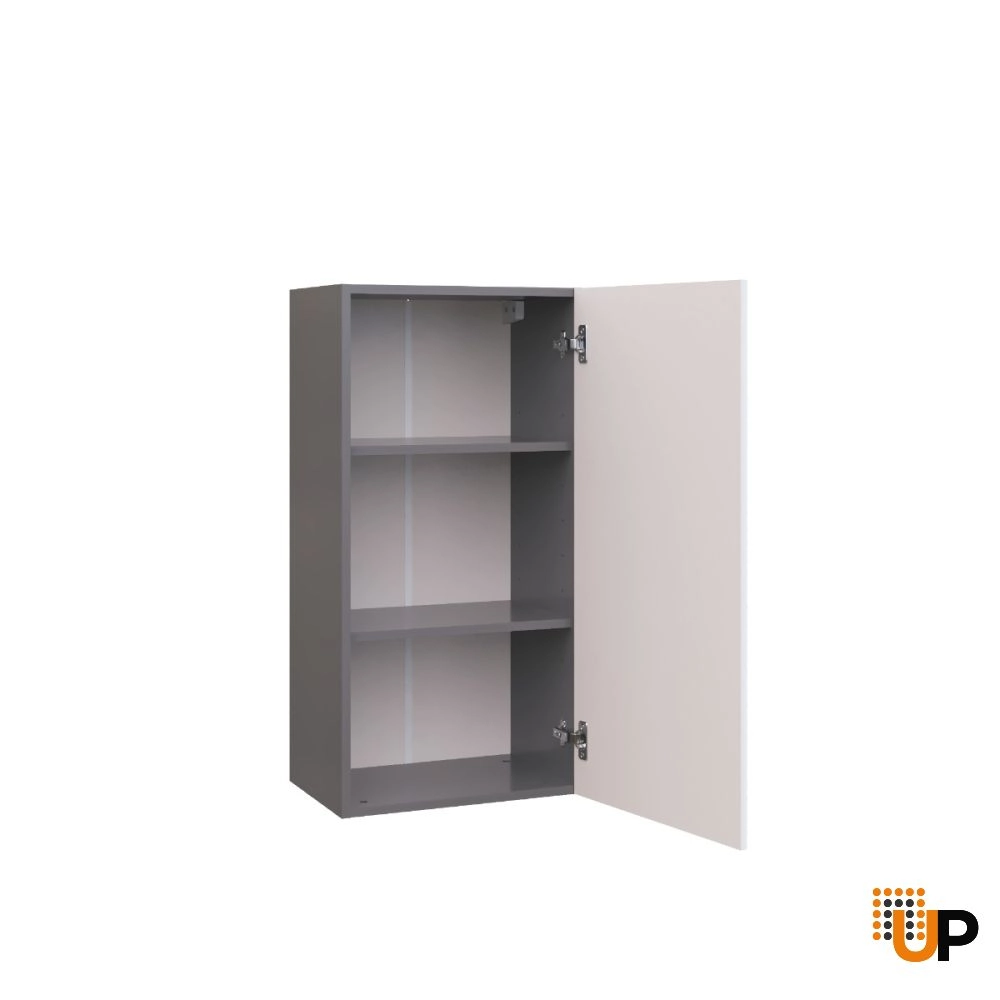 W1836 Wall Cabinet-Single Door-with White Gloss 3D door photo#2
