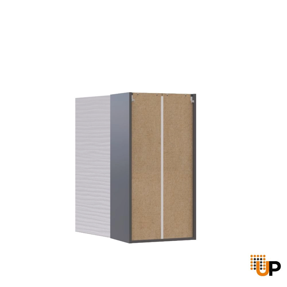 W1836 Wall Cabinet-Single Door-with White Gloss 3D door photo#3