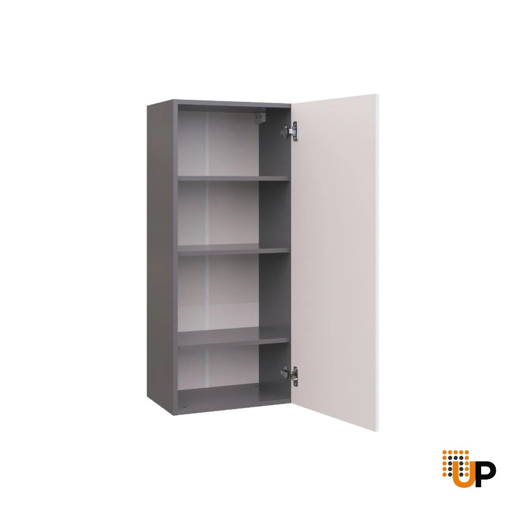 W1842 Wall Cabinet-Single Door-with White Gloss 3D door photo#2
