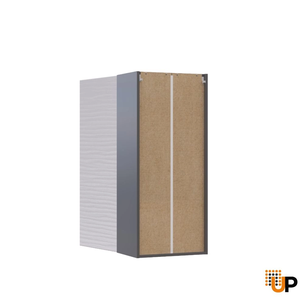 W1842 Wall Cabinet-Single Door-with White Gloss 3D door photo#3