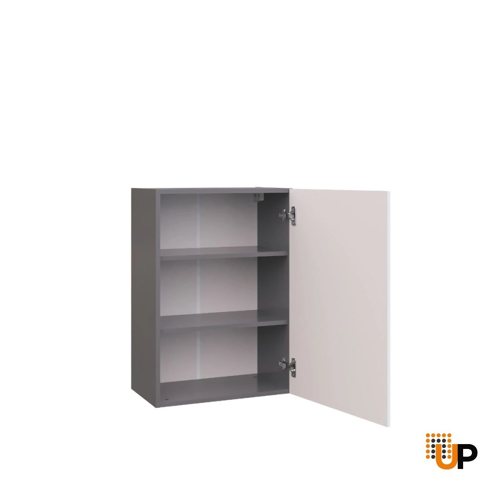 W2130 Wall Cabinet-Single Door-with White Gloss 3D door photo#2