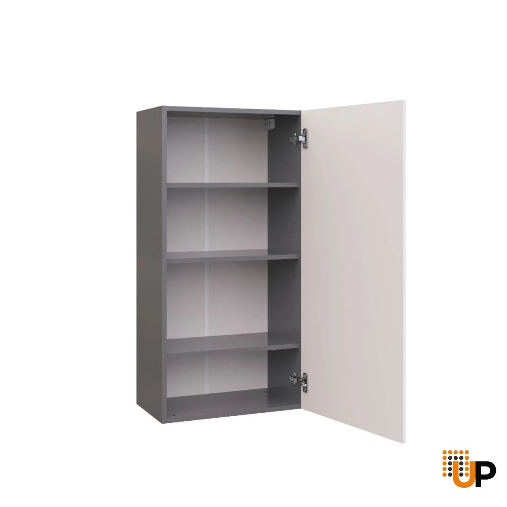 W2142 Wall Cabinet-Single Door-with White Gloss 3D door photo#2