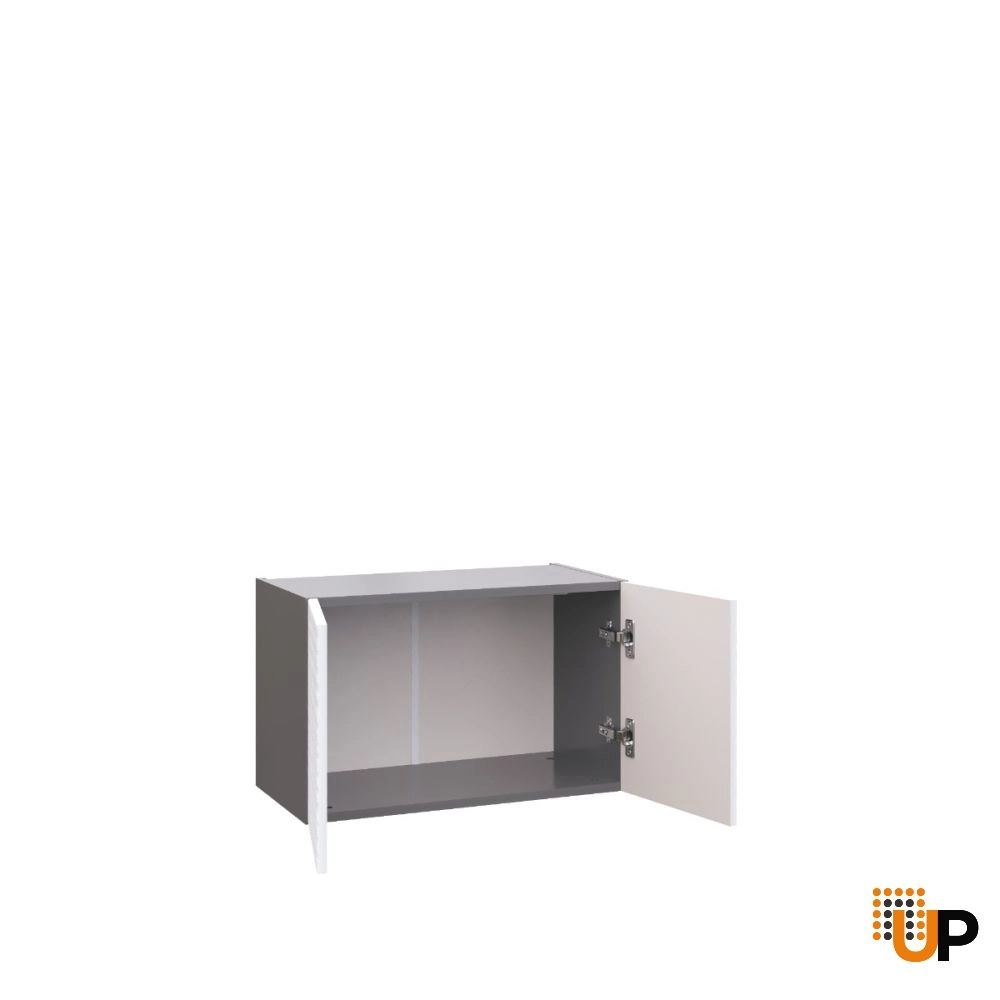 W2415 Wall Cabinet-Double Door-with White Gloss 3D door photo#2