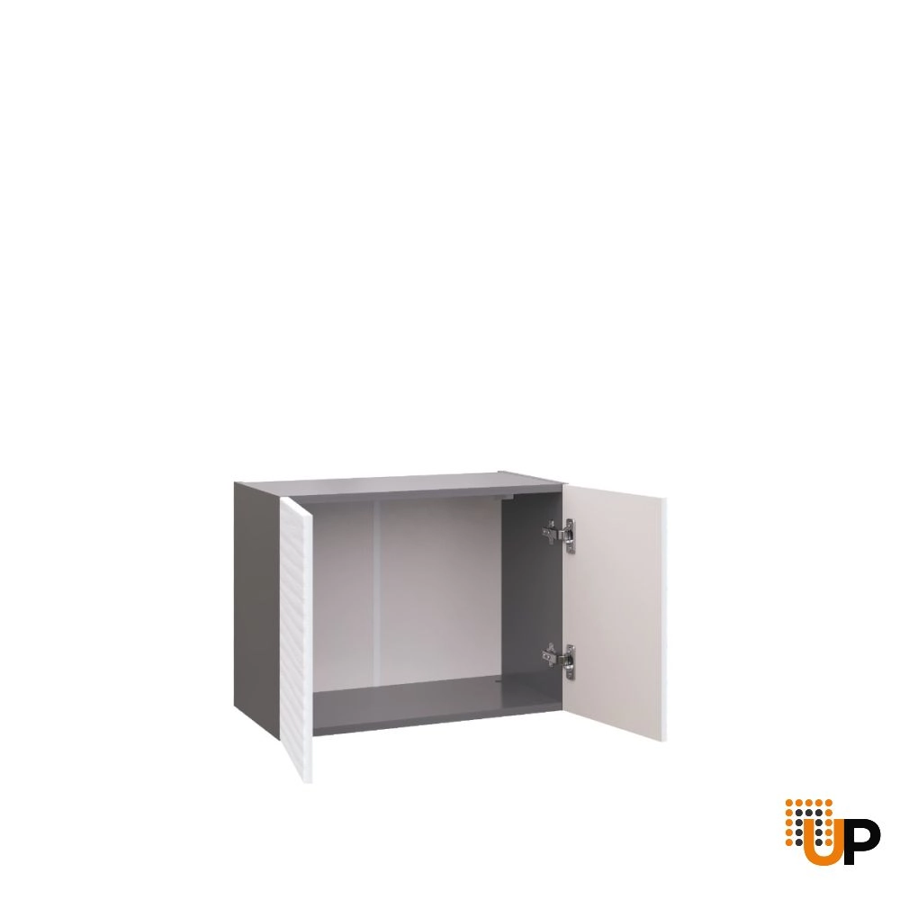 W2418 Wall Cabinet-Double Door-with White Gloss 3D door photo#2