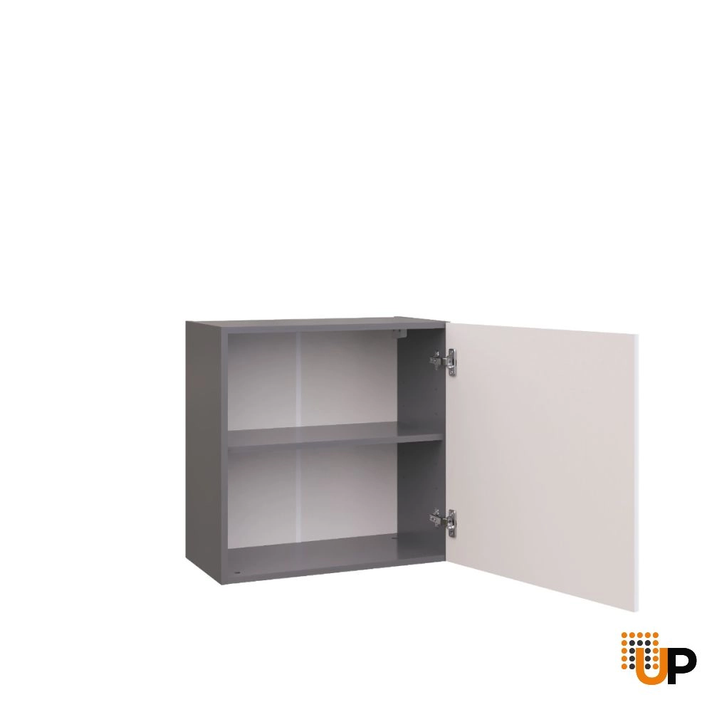 W2424-S Wall Cabinet-Single Door-with White Gloss 3D door photo#2