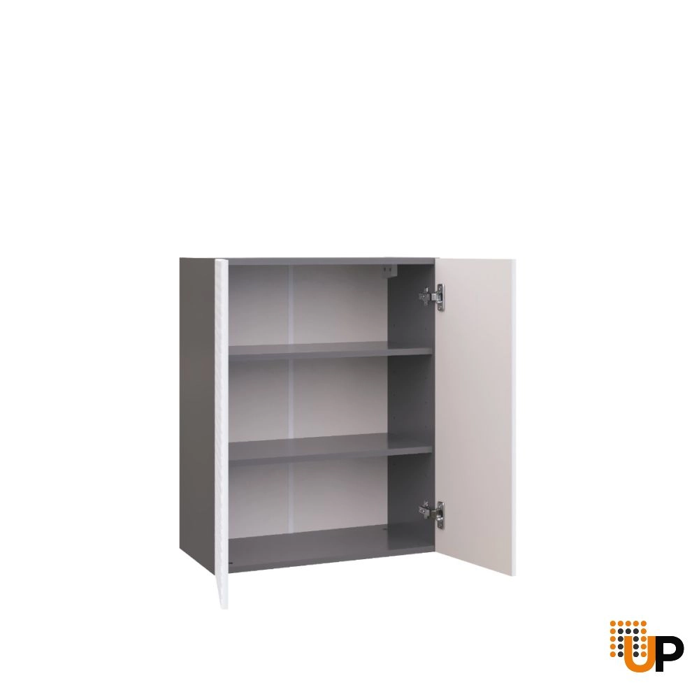 W2430-2 Wall Cabinet-Double Door-with White Gloss 3D door photo#2