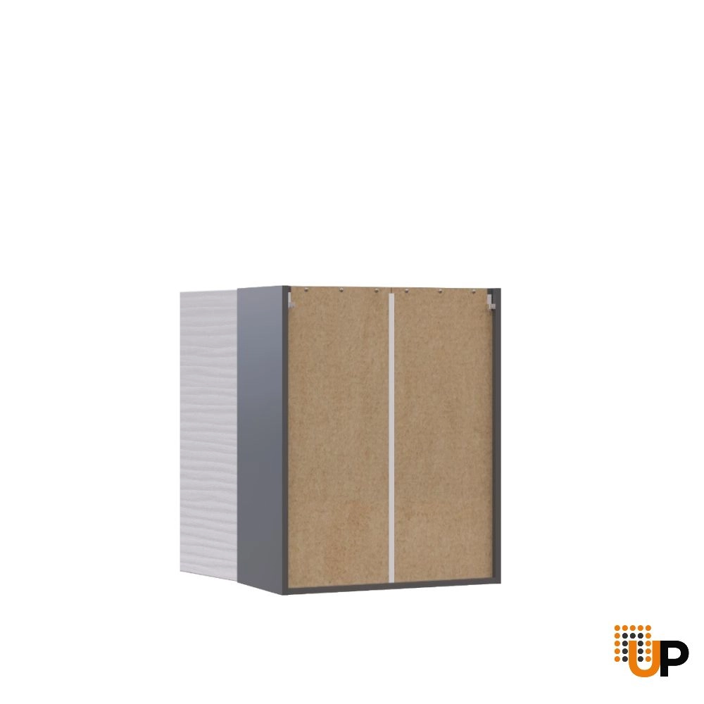 W2430-2 Wall Cabinet-Double Door-with White Gloss 3D door photo#3