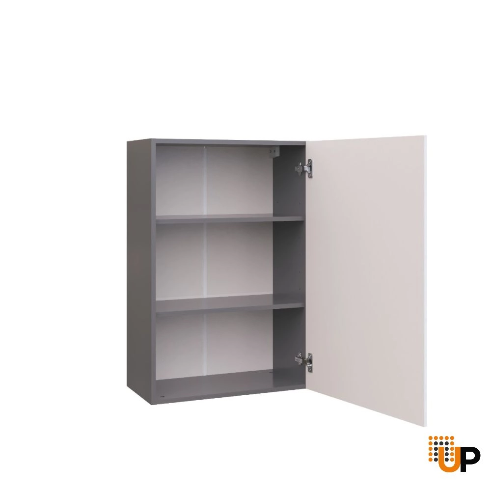 W2436-S Wall Cabinet-Single Door-with White Gloss 3D door photo#2