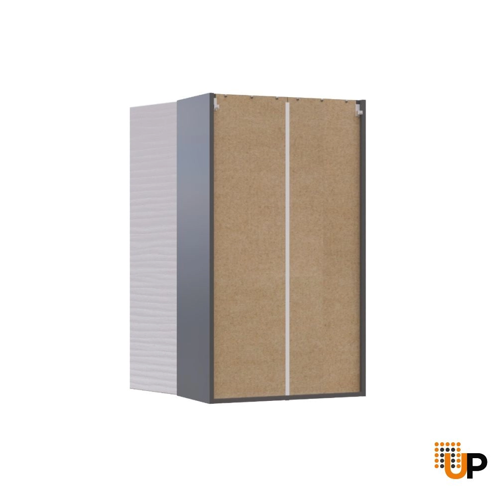 W2442-2 Wall Cabinet-Double Door-with White Gloss 3D door photo#3